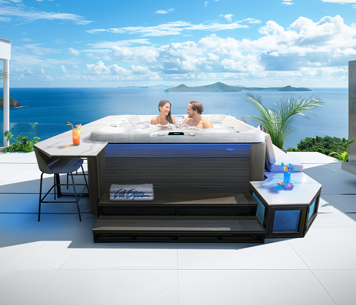 Calspas hot tub being used in a family setting - London